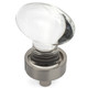 Cosmas 6594 & Clear Glass Oval Cabinet Knob