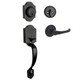 Designers Impressions Valhala Black Traditional Handleset with Arlington Interior: 55-9000/5444
