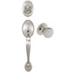 Designers Impressions Frankfort Satin Nickel Traditional Handleset with Bedford Interior: 22-8000/1644