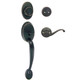 Designers Impressions Frankfort Oil Rubbed Bronze Traditional Handleset with Richmond Interior: 33-8000/8144