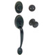 Designers Impressions Frankfort Oil Rubbed Bronze Traditional Handleset with Bedford Interior: 33-8000/1644