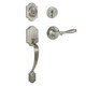 Designers Impressions Valhala Satin Nickel Traditional Handleset with Villa Interior: 22-9000/5944
