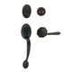 Designers Impressions Frankfort Oil Rubbed Bronze Traditional Handleset with Windsor Interior: 33-8000/7744