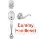 Designers Impressions Frankfort Satin Nickel DUMMY Traditional Handleset with Richmond Interior: 22-8001/8144