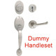 Designers Impressions Frankfort Satin Nickel DUMMY Traditional Handleset with Rochester Interior: 22-8001/8844