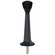 Designers Impressions 2643 Matte Black Heavy Duty Solid Rigid Door Stop