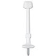 White Light Duty Solid Rigid Door Stop
