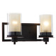 Juno Oil Rubbed Bronze 2 Light Wall Sconce / Bathroom Fixture: 73470