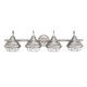 Designers Impressions Charleston Series 4 Light Wall Sconce / Bathroom Fixture