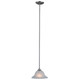 Satin Nickel Mini-Pendant Light Fixture : 10-4364