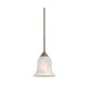 Satin Nickel Mini-Pendant Light Fixture : 54-3892