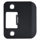 Designers Impressions Matte Black 1-1/2" Extended Lip Strike Plate - 2" Overall Length: EST-103