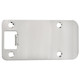 Designers Impressions Satin Nickel 4" Extended Lip Strike Plate - 4-1/2" Overall Length: EST-122