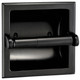 Designers Impressions Black Recessed Toilet / Tissue Paper Holder Mounting Bracket Included: 48635