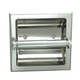Designers Impressions Satin Nickel Recessed Toilet / Tissue Paper Holder Mounting Bracket Included: 49670