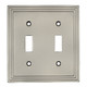 Cosmas 25033 Double Toggle Switchplate Cover