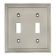 Cosmas 25033 Double Toggle Switchplate Cover