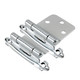 Cosmas 17990-CH Polished Chrome Hinge Variable Overlay with 30 Degree Reverse Bevel (Pair)