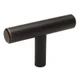 Cosmas 404 Slim Line Cabinet Hardware Euro Style T Bar Knob