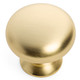 Cosmas 1202BG Brushed Gold Round Cabinet Knob
