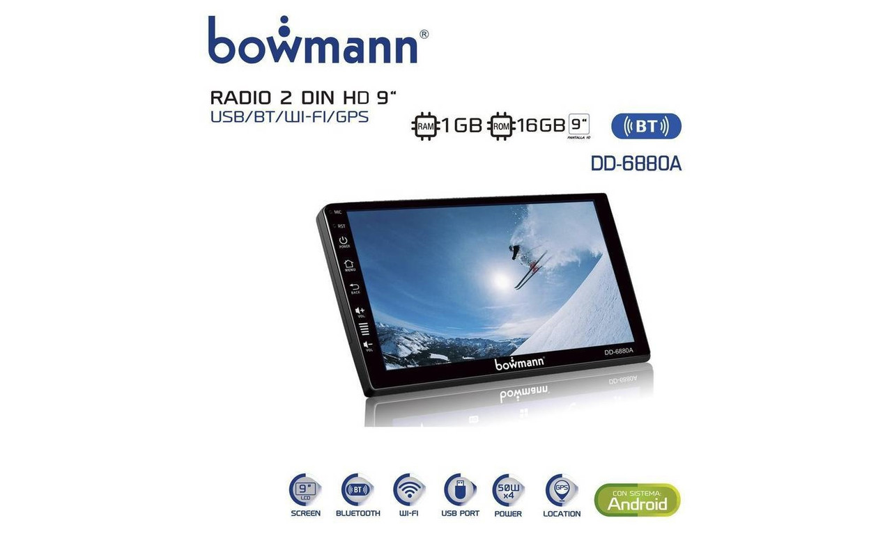 Radio Auto Bowmann Dd-5200l 2 Din Usb Bt