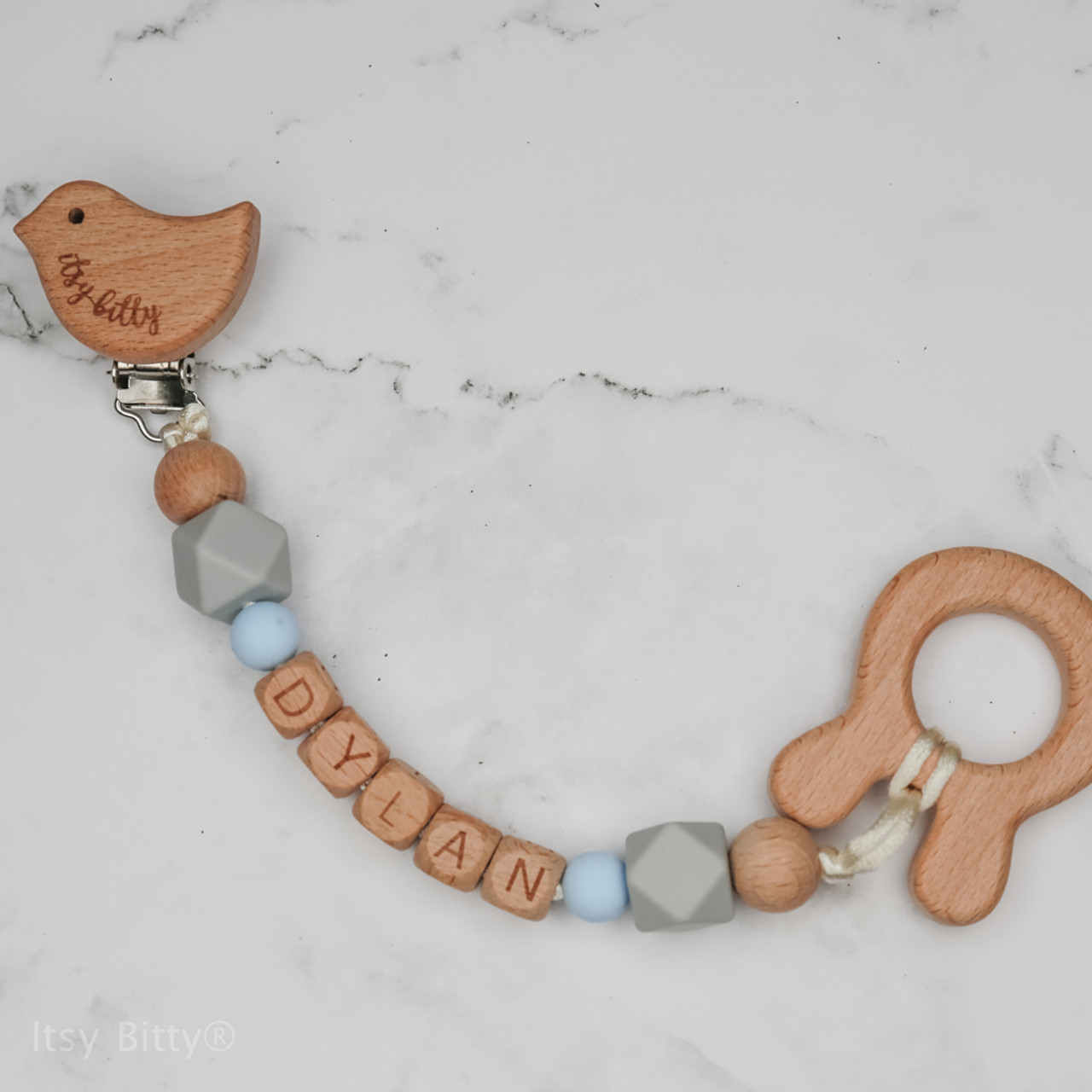 Baby pacifier clip Chain - Blue