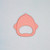 Itsy Bitty Pop peach birdie silicone teether back Itsy Bitty Pop peach birdie silicone teether back