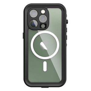 Krakatoo Dot WaterProof Case iPhone 14 Pro - Black/Clear