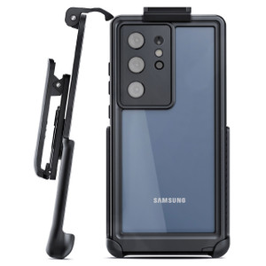 Encased Waterproof Case Samsung Galaxy S23 Ultra with Belt Clip Holster - Black