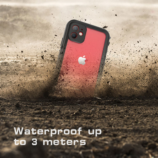 Krakatoo Dot WaterProof Case iPhone 11 - Black/Clear