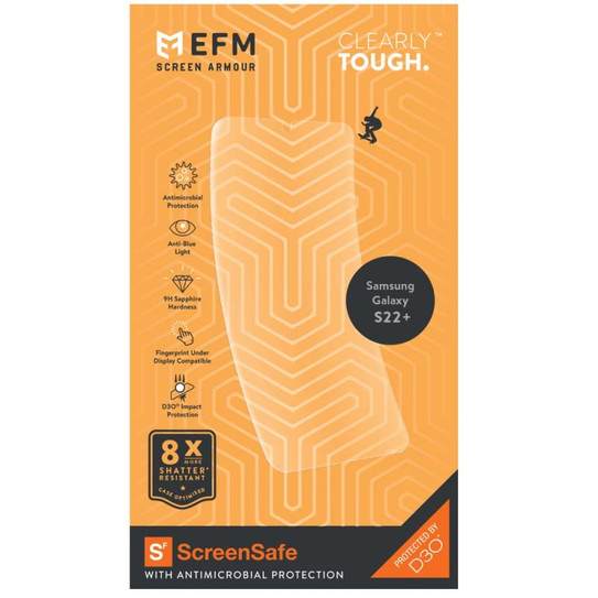 EFM ScreenSafe D3O Screen Armour Samsung Galaxy S22+ Plus - Clear