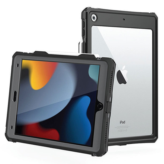 Flexii Gravity Shell Box Waterproof Case iPad Mini 8.3" 6th Gen (2021) - Black/Clear