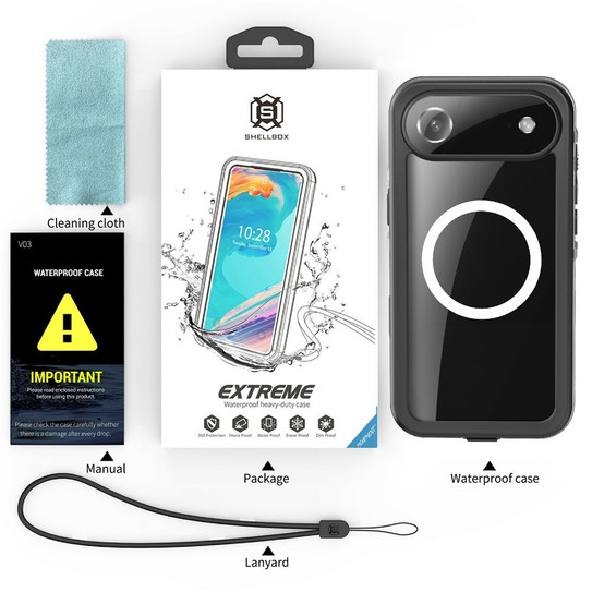 Krakatoo Dot WaterProof Case iPhone 17 Air - Black