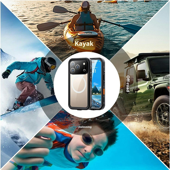 Krakatoo Dot WaterProof Case iPhone 17 Pro - Black