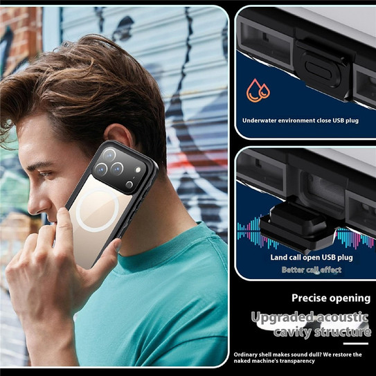 Krakatoo Dot WaterProof Case iPhone 17 Pro - Black