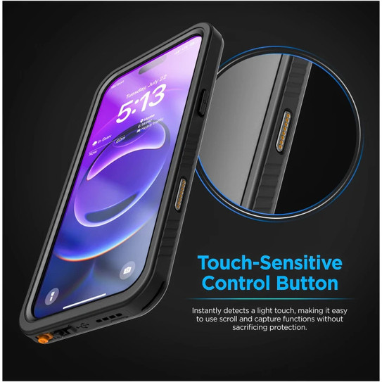 Encased Titan Waterproof Case iPhone 17 Pro Max - Black/Clear