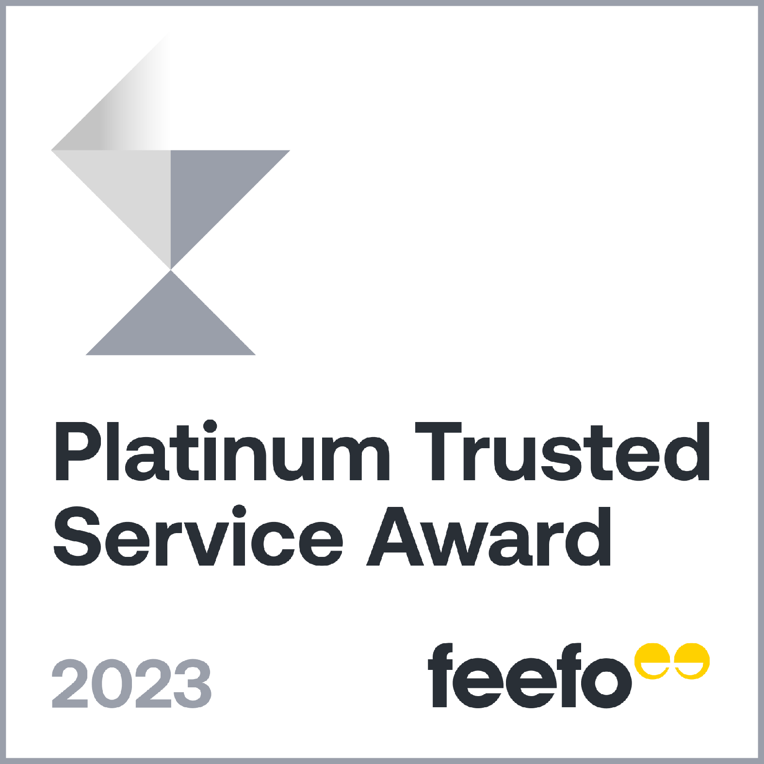 Feefo Platinum Trusted Service Award 2023 Feefo Platinum Trusted Service Award 2023