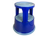 Janrax Blue Metal Premium Rolling Kick Step Stool