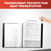 A4 Black Flexible Cover 100 Pocket Display Book