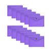 Pack of 12 Janrax A5 Purple Document Wallets