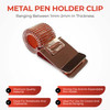 Metal Pen Holder Clip for Notebooks and Clipboards