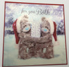 3D Holographic Both Of You Me to You Bear Christmas Card