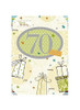 70TH BIRTHDAY - AGE 70 MALE FEMALE NEW GREETINGS CARD