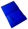 Janrax A4 Blue 3 Flap Folder with Elasticated Closure