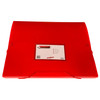 A4 Clearview Red Box File with Elastic Closure