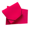 Janrax A4 Pink Laminated Card 3 Flap Folder with Elastic Closure