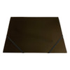 Janrax A4 Black Laminated Card 3 Flap Folder with Elastic Closure