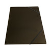 Janrax A4 Black Laminated Card 3 Flap Folder with Elastic Closure