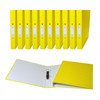 Pack of 10 A4 Yellow Paper Over Board Ring Binders by Janrax