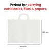 A4+ Clear Carry Folder – 180 Micron Poly Wallet with Handle & Clip Lock for Documents and Artwork